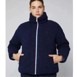 Fourlaps Polar Quilted Sherpa Jacket Navy/Cornflower Size S NWT